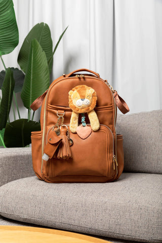 Itzy Ritzy Boss Plus™ Backpack Diaper Bag — Cognac