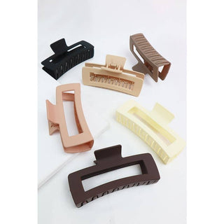 Matte Jumbo Rectangle Hair Claw
