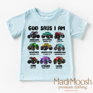God Says Monster Truck Tee