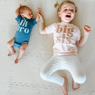 Lil Bro Short Sleeve Bodysuit — Indigo