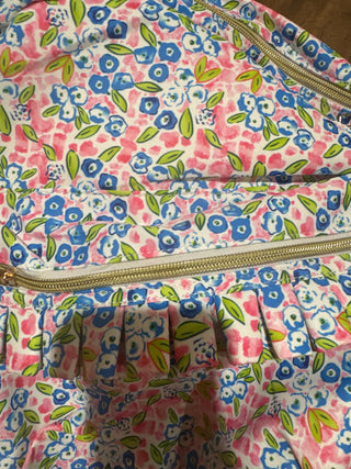 Pink & Blue Floral Backpack