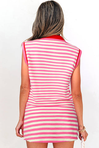 Dark Blue Striped Set