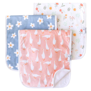 Copper Pearl Premium Burp Cloths — Goosie (Set of 3)