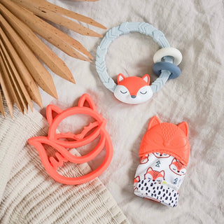 Itzy Ritzy Ritzy Rattle Silicone Teether Rattle