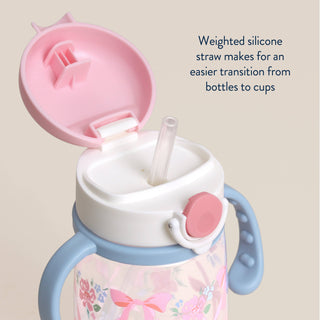 Itzy Ritzy Weighted Straw Cup with Snap-Close Lid