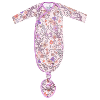 Copper Pearl Newborn Knotted Gown — Flora