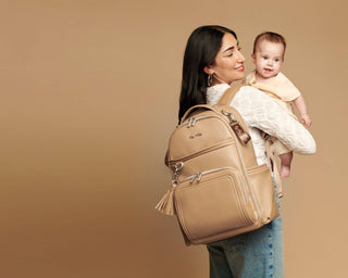 Itzy Ritzy Boss Plus™ Backpack Diaper Bag — Chai Latte