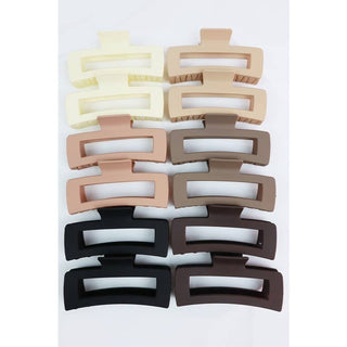 Matte Jumbo Rectangle Hair Claw
