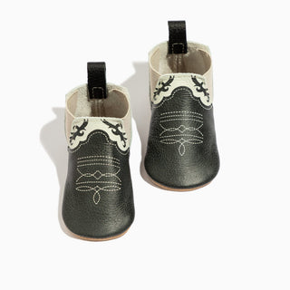 Freshly Picked Ebony Cowboy Chelsea Boot Baby Shoe