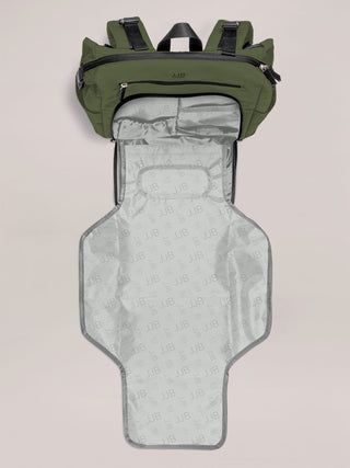 Modern Backpack Diaper Bag - Olive