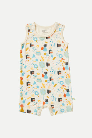 Birthday Tank Top Shorts Romper