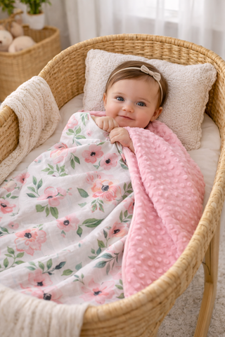 Flowers Forever Minky Blanket
