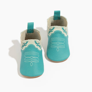 Freshly Picked Turquoise Cowboy Chelsea Boot Baby Shoe