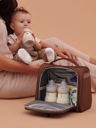 Insulated Bottle Bag - Espresso