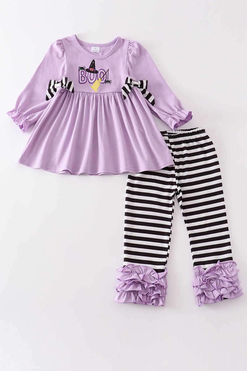 Purple BOO Applique Set