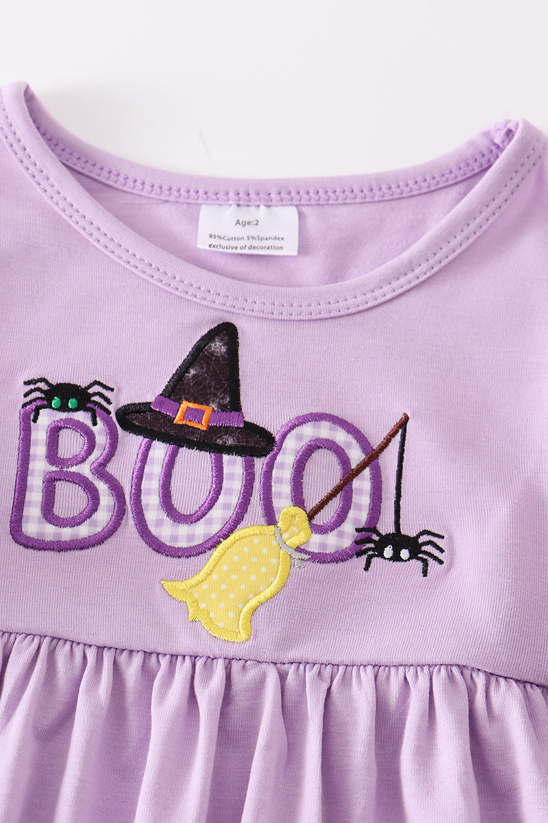 Purple BOO Applique Set