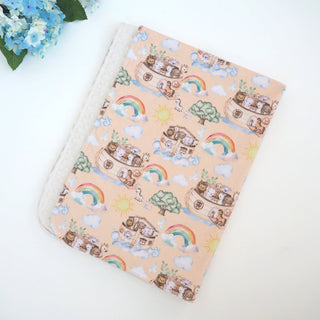Minky Baby Blanket Noah's Ark