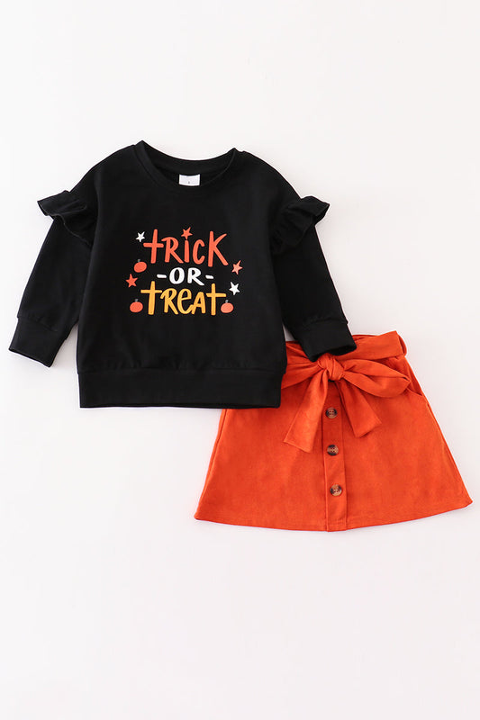 Trick or Treat Skirt Set