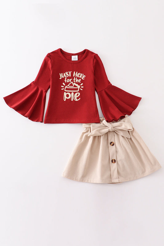 Thanksgiving Skirt Set