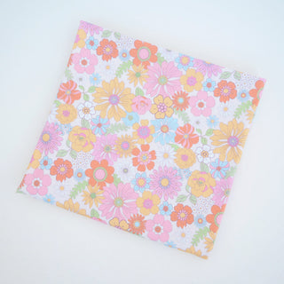Retro Floral Baby Swaddle Blanket