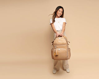 Itzy Ritzy Boss Plus™ Backpack Diaper Bag — Chai Latte
