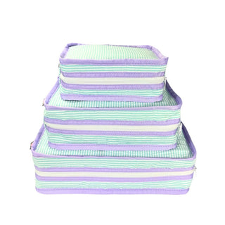 Mermaid Seersucker Stacking Set | Mint