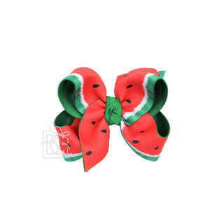 Layered Watermelon Bow 5.5"