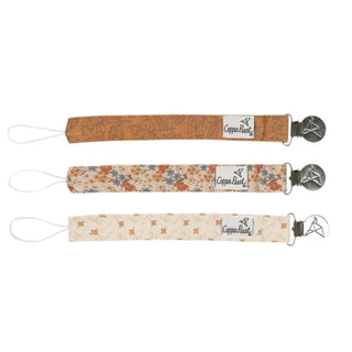 Copper Pearl Binky Clips — Eden (Set of 3)
