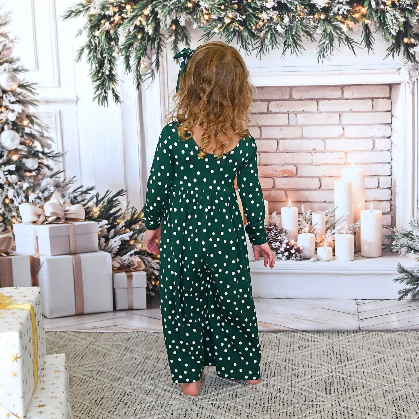 Dottie WIDE LEG ROMPER Christmas Bamboo Toddler Kid Clothing