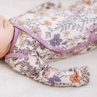 Copper Pearl Newborn Knotted Gown — Flora