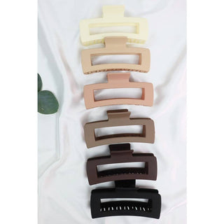 Matte Jumbo Rectangle Hair Claw