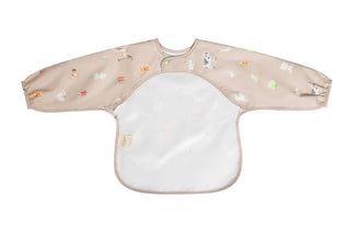 Long Sleeve Smock Bib — Farm Print