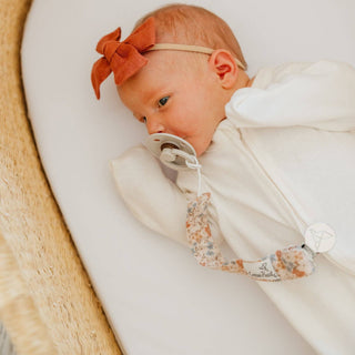 Copper Pearl Binky Clips — Eden (Set of 3)