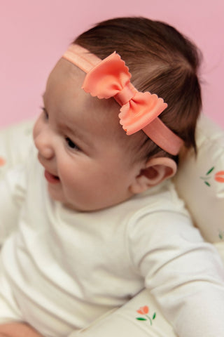 2.5" Bitty Scalloped Bow | Headband