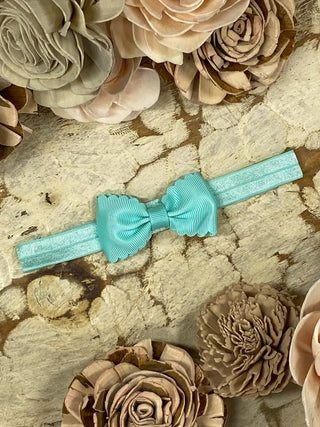 2.5" Bitty Scalloped Bow | Headband