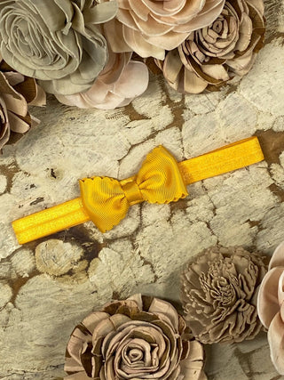 2.5" Bitty Scalloped Bow | Headband