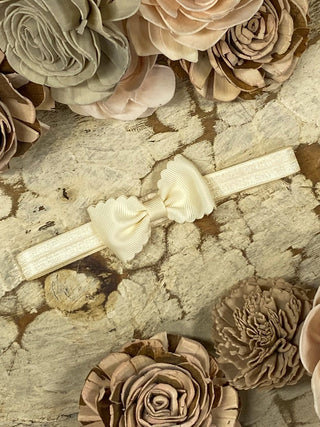 2.5" Bitty Scalloped Bow | Headband