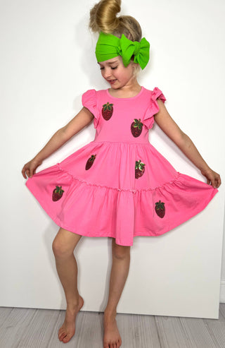 Strawberry Sequin Dress