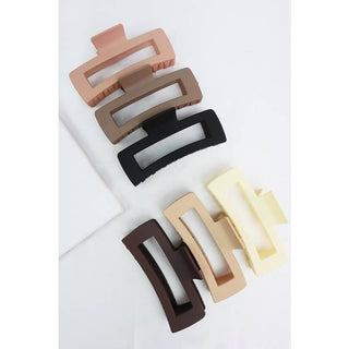 Matte Jumbo Rectangle Hair Claw