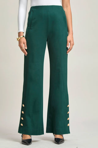 Magic Gala Button-Hem Pants