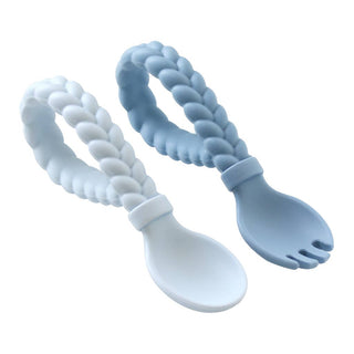 Itzy Ritzy Sweetie Spoons Silicone Fork and Spoon Set