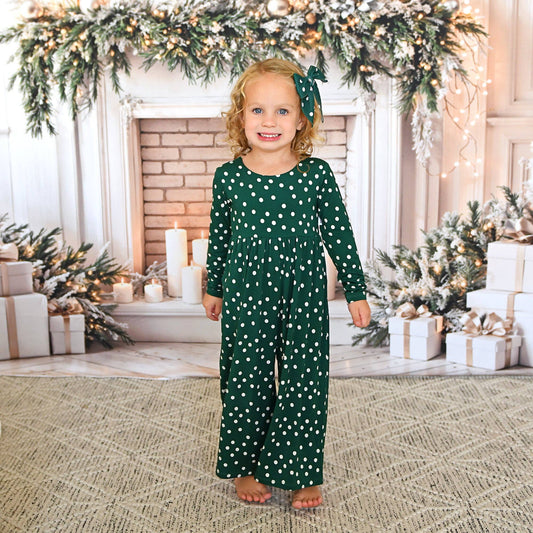 Dottie WIDE LEG ROMPER Christmas Bamboo Toddler Kid Clothing