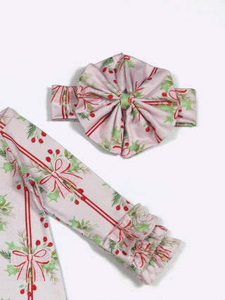 Holly Stripes Baby Gown
