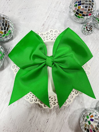 6" Solid Cheer Bow | Alligator Clip