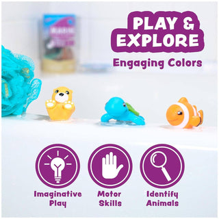 Tub Works Marine Mold-Free Bath Toys — 6-Pack
