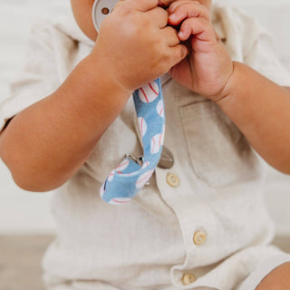 Copper Pearl Binky Clips — Slugger (Set of 3)
