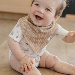 Copper Pearl Bandana Bibs — Wilder (Set of 4)