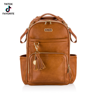 Itzy Ritzy Boss Plus™ Backpack Diaper Bag — Cognac