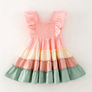 Cotton Candy Ruffle Dress