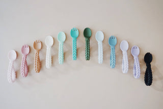 Itzy Ritzy Sweetie Spoons Silicone Fork and Spoon Set